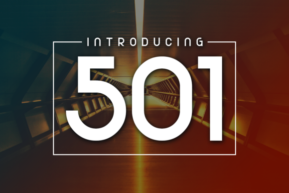501 Font for Web Design