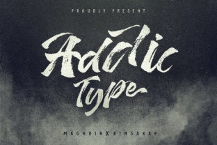 Addictype: A Hand Painted Typeface