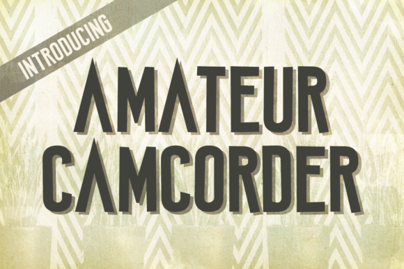 Amateur Camcorder Font