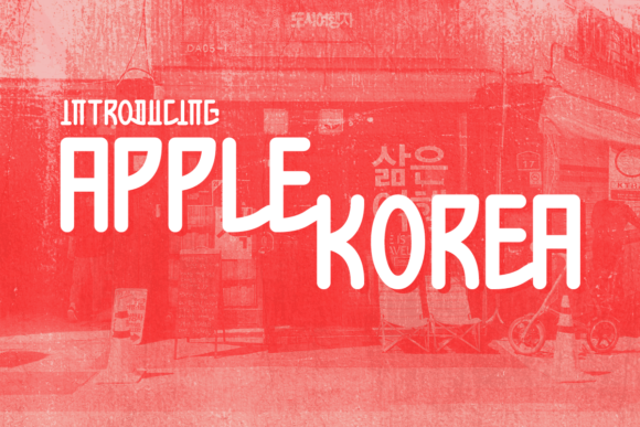 Apple Korea Font for Editorial Design