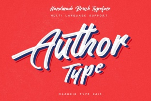 Author Font for Editorial Design