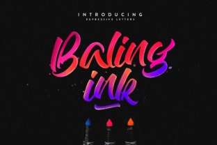 Baling Ink Font Review