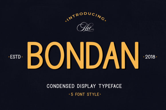 Bondan Family Font for Business Branding