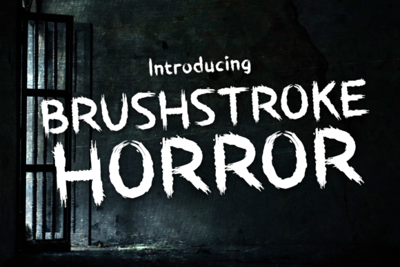 Brushstroke Horror Font for Bold Branding