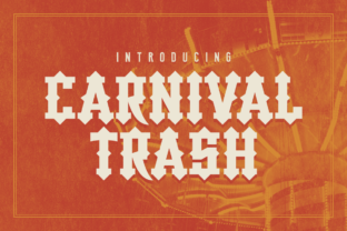 Carnival Trash Font for Playful Design