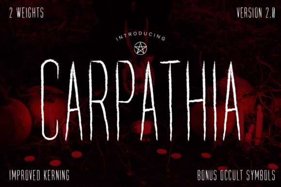 Carpathia Font: A Spooky Display Type