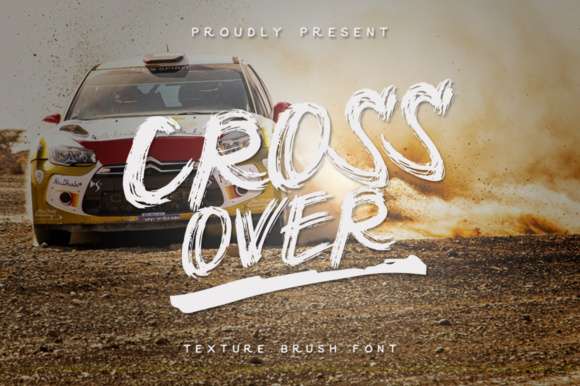 Cross over Font for Creative Campaigns