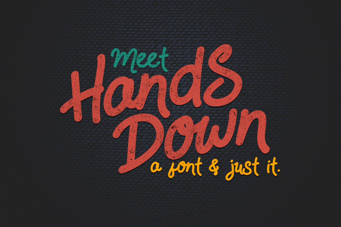 Hands Down Font: A Handmade Display Type