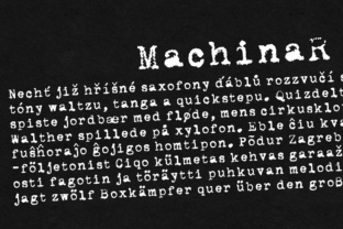 MachinaR Font for Creative Projects