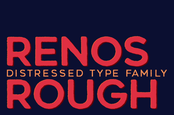 Renos Rough Font for Bold Editorial Design