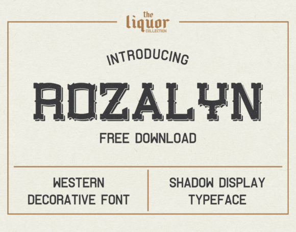 Rozalyn Font for Western Craft Projects
